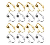 40 PCS Ganci Con Testa Sfera Perlinata Orecchini Clip Bambina Da Donna