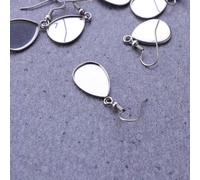 40 Pcs Gancio Per Orecchini Cauzione Silver Pinch Gancetti Orecchie