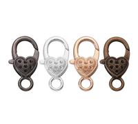 40 Pcs Moschettone Bracciale Con Chiusura Cuore Gancio Del Prodotto