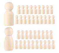 40 Pcs Progetti Fai Da Te Bambole Di Legno Peg People in Bambolotti Figure
