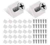 40 Pcs Ripara Cassetti, WitBicg Cunei Per Mobili Rinforzo Fondo Cassetti Reggipiano Per Mobili Con Viti - Fissare Il Cassetto Del Comò Saggy, Bianco