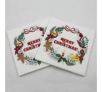 40 Pcs Tovaglioli Rossi Carta Per Le Vacanze Asciugamani Di Da Cucina