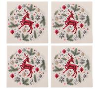 40 Pcs Tovaglioli Rossi Carta Per Le Vacanze Asciugamani Di Da Cucina