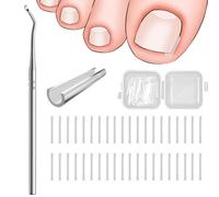 40 Pcs Unghie Incarnite Piedi Strisce Correttore Per Unghie Incarnite Unghie Piedi Incarnite Unghie Incarnite Piedi Unghie Incarnite Piedi Attrezzi Per Pedicure Con Sollevatore Per Unghie Incarnite
