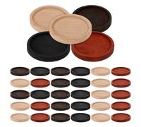 40 Pcs Vassoio Tondo Legno Rotondo Piccolo Da Portata in Decorativo