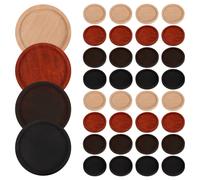 40 Pcs Vassoio Tondo Legno Rotondo Piccolo Di Sospensione Rotondi