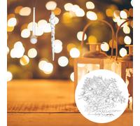 40 pezzi 1 set pendenti realistici con ornamenti simulati a forma di ghiacciolo