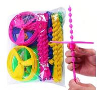40 pezzi/10 pezzi Giocattoli volanti a forma di libellula in bambù, giocattoli in plastica a spinta per inseguire gli animali domestici, regali per feste di compleanno, giocattoli volanti a forma di l