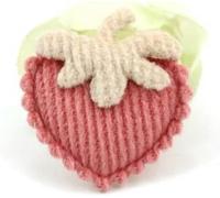 40 pezzi 2.5 * 2.8 cm applicazioni imbottite a forma di fragola per copricapo a forcina decorazioni ornamenti toppe per abbigliamento accessori-Corea rosa