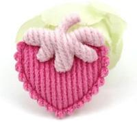 40 pezzi 2,5 * 2,8 cm applicazioni imbottite a forma di fragola per copricapo a forcina decorazioni ornamenti toppe per abbigliamento accessori-rosa rossa