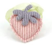 40 pezzi 2,5 * 2,8 cm applicazioni imbottite a forma di fragola per copricapo a forcina decorazioni ornamenti toppe per abbigliamento accessori-rosa