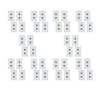 40 pezzi 2 porte Ethernet piastra a muro RJ45 Cat6 femmina-femmina accoppiatore in linea piastre frontali
