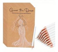 40 pezzi/20 pezzi/1 set Gioco indovina l'abito da sposa - Forniture per feste di matrimonio, Gioco per addio al nubilato fai-da-te per gli ospiti, "Abito da sposa" Gioco per feste di matrimonio, Indov