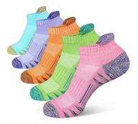 40 pezzi/30 pezzi/20 pezzi Calze sportive da donna, calze da corsa e fitness a compressione alla caviglia, calze sportive morbide e confortevoli anti-attrito 5 paia,10 paia (colori misti),1 paio (colo