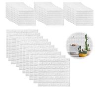 40 pezzi Adesivi Murali 3D 38 x 35 cm Carta da Parati Adesiva Muro Autoadesiva