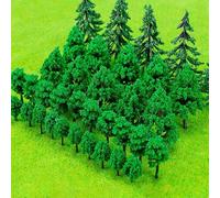 40 Pezzi Alberi Modello Misto, Albero del Diorama Plastic, Albero Misti per Modellismo, Miniatura Alberi Treno, per Paesaggio DIY, Paesaggi in Miniatura, Tavolo di Sabbia, Modello di Paesaggio(3-8 cm)
