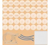 40 pezzi alianti per carte slider 2 pezzi irregolari a forma di graffio con bordo in metallo fustelle per fai da te scrapbooking carta artigianato stencil 100cerchi adesivi a doppia faccia rotanti