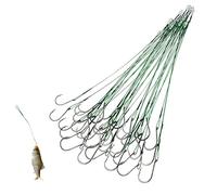 40 Pezzi Amo Pesca, Amo Pesca Occhiello, Singoli Occhiello Amo Pesca, Vari Tipi Pesce per Mare, Lago, Fiume (Gancio Piatto, 2,5 cm)