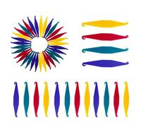 40 Pezzi Bretelle di Plastica usa e getta Elastiche Ortodontiche Bretelle Posizionamento, Supporti Elastici in Gomma per Ortodontica, Ortodontico Posizionatori di Elastici, Colore Casuale, Vari Colori