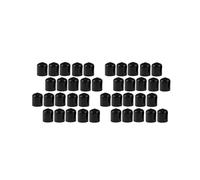 40 Pezzi Cappucci Terminali Nel Gomma 19 mm ID PVC Tubo Tondo Tappo Tappo Copri Vite Filetto Protettori Nero