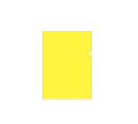 40 pezzi Cartelle in plastica A4, Cartelle portadocumenti a forma di L con portafoglio espansibile trasparente colorato, Cartelle portadocumenti A4 con protezione per fogli per report, Giallo