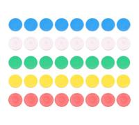 40 Pezzi Contatori Matematici Bicolore 25mm in Plastica | Apprendimento Pratico, Riconoscimento dei Colori, Attività Montessori e Classe Scolastica, Superficie Liscia