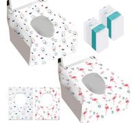 40 Pezzi Copriwater Monouso Antibatterico,Copri Water WC Usa e Getta | Copriwater Monouso Antibatterico per Bambini e Adulti,per Viaggi,Hotel,Mall,Ospedale E Bagni Pubblici,60x40cm