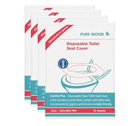 40 Pezzi Copriwater Usa e Getta,Coprisedile WC Monouso Igienici e Biodegradabili per Viaggi,Hotel e Uso Esterno,Carta Risciacquabile e Tascabile,Ideale per Adulti e Bambini