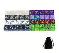 40 pezzi Dadi Token Stato Starry Life Set di Dadi D6, per Giochi di Carte Aggiunte per la , 8 Colori