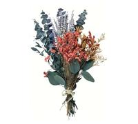 40 pezzi di alberi secchi di lunga durata, bouquet di lavanda, decorazioni naturali da appendere alla parete del bagno per uso domestico alberi conservati foglie