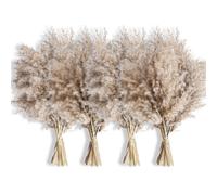 40 pezzi di bouquet di erba di pampa naturale - Fiori e piume boho per centrotavola, perfetti per riempire vasi da pavimento, decorazioni per la