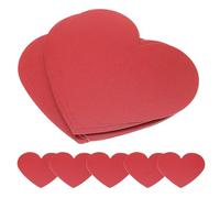 40 pezzi di carta a forma di cuore rosso, cuori di carta, grandi ritagli di carta a forma di cuore, decorazione per matrimonio, compleanno, San Valentino, bacheca, parete, aule, scuola, progetti