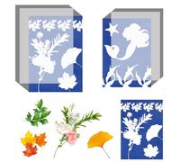 40 Pezzi Di Carta Cianotipia Kit A4 A5 Carta Da Stampa Solare Con 1 Foglio Acrilico A4 E 1 Foglio Acrilico A5, Per Artigianato Fai-Da-Te/ Scrapbooking/ Decorazione Murale