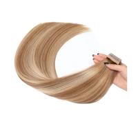 40 Pezzi Di Extension Adesive For Capelli Umani, Lisce, Con Trama In Pelle, Invisibili, For Salone, 14"-24" Facile Da Usare(18 inches 45cm 40g,10-22-10)