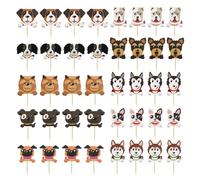 40 Pezzi Di Inserti Per Torte Per Cani, Inserti Per Decorazioni Per Cani, Toppers Per Cupcake, Articoli Per Compleanno, Accessori Decorativi