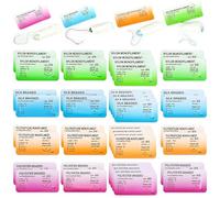 40 pezzi di materiale da cucito con aghi per esercitazione, set di cuciture chirurgiche, set di ago e filo, kit aggiuntivo ideale per esercizi di pratica (40P)