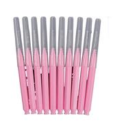 40 pezzi di spazzolini interdentali da 0,4-1,2 mm, strumento for la pulizia dentale in nylon push-pull(Pink - 0.6 MM)