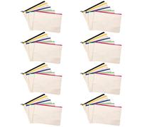 40 pezzi di tela cosmetica borsa tela di tela strappata borsa matita astuccio fai da te fatto a mano borsa fai da te artigianale scuola multi colore strappo chiusura