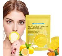 40 Pezzi Dischetti Detergenti Viso Alla Curcuma E Acido Kojico, Tamponi Esfolianti Idratanti, Bilanciano Olio E Acqua, Per Pulizia Del Viso E Peeling