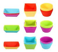 40 pezzi Divisori per Scatole per Il Pranzo in Silicone, Silicone Cupcake Stampini per Cupcake Silicone Pirottini in Silicone per Cupcake per Il Pranzo dei Bambini, Accessori da Forno