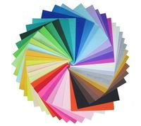 40 Pezzi Feltro Pannolenci 10x10cm - Tessuto in Poliestere Morbido e Colorato per Lavori di Cucito e Fai Da Te (40 Colori)