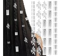 40 Pezzi Fermagli a spirale per trecce,Gioielli per Capelli,Regolabili Accessori Decorazione,Vari Stili di Moda,Per Decorare i Capelli di Uomini e Donne,Adatti a tutte le età(Argento)