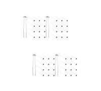 40 pezzi Fermagli Chioma Rosa U Porpora, 7x1x1 CM | Lega e Cristalli Scintillanti, Stile Chic ed Elegante, per Trecce, Veli, Uso Quotidiano