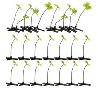 40 Pezzi Fermaglio per Chioma Verde, Stile Kawaii, Ferro Plastico | Ragazze e Genitori, Decorazione Versatile per Code e Trecce, Adatto a Feste, Palco e Ricorrenze