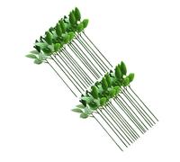 40 pezzi gambi di rose artificiali Disposizione floreale fai -da -te con foglie