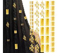 40 Pezzi Gioielli per Capelli,Fermagli a spirale per trecce,Regolabili Accessori Decorazione,Vari Stili di Moda,Per Decorare i Capelli di Uomini e Donne,Adatti a tutte le età(Dorato)