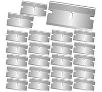 40 Pezzi Lame di Ricambio per Raschietti a Lama da 40mm,Raschietto a in Acciaio Inox per Pulito, per la Finestra, Cucina, Bagno,Qualità Professionale