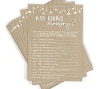 40 pezzi Nuove carte di previsione e consigli per i genitori, Chi conosce meglio la mamma, Gioco per festa di nascità per uomini e donne, Gioco per la rivelazione del sesso 20 pezzi/confezione,10 pezz