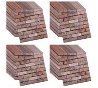 40 Pezzi Pannelli da parete 3D, 30 x 30 cm Pannelli Adesivi per Pareti autoadesivi, impermeabili, in PVC, per decorare le pareti di soggiorno, camera da letto, cucina, bagno