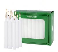 40 pezzi/scatola 10 cm Candele di cera con colori multipli, senza gocciolamento, senza fumo, inodore - realizzate a mano - qualità premium - adatte per preghiera, casa, matrimonio, festa, celebrazioni